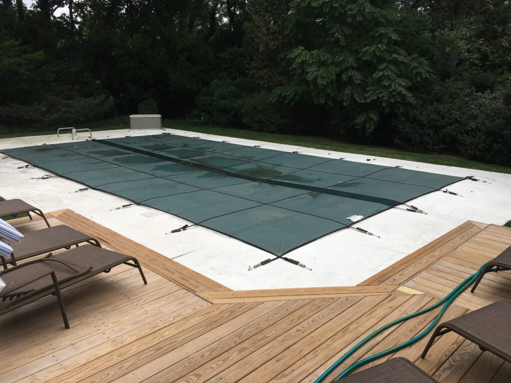 Decking by Pool