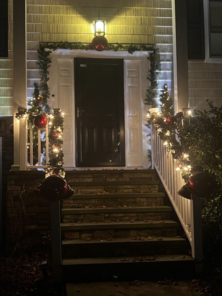 Front Door Holiday Lighting